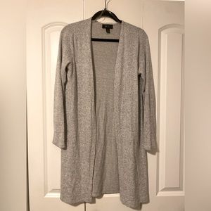 DCX light open front cardigan size S/M in Grey